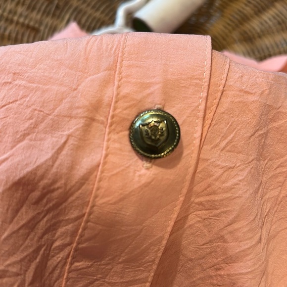 REGAL | Vintage 90’s Spring Coral Button-Up Windbreaker Jacket - Picture 5 of 14